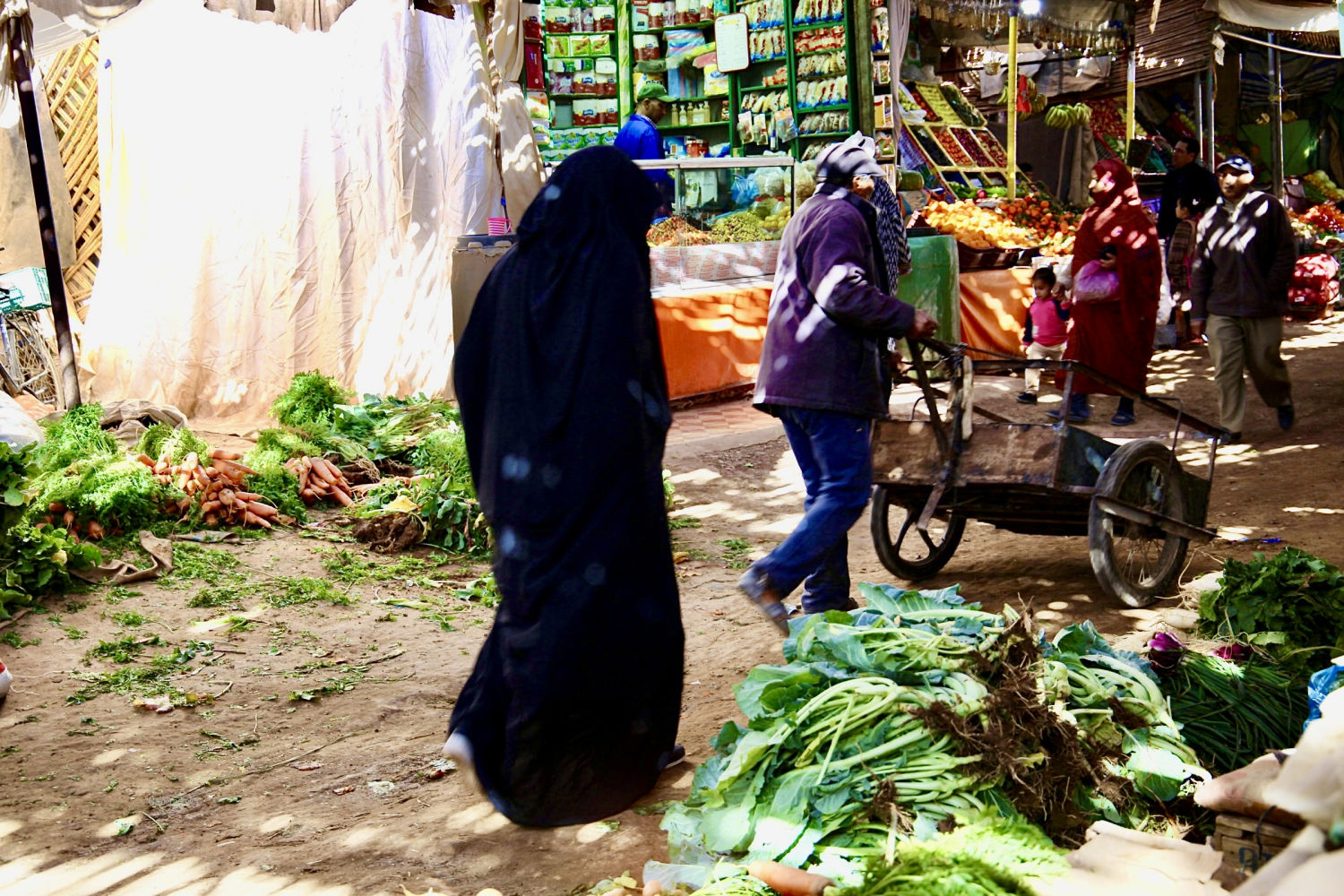 Mercado de verduras de Rissani.