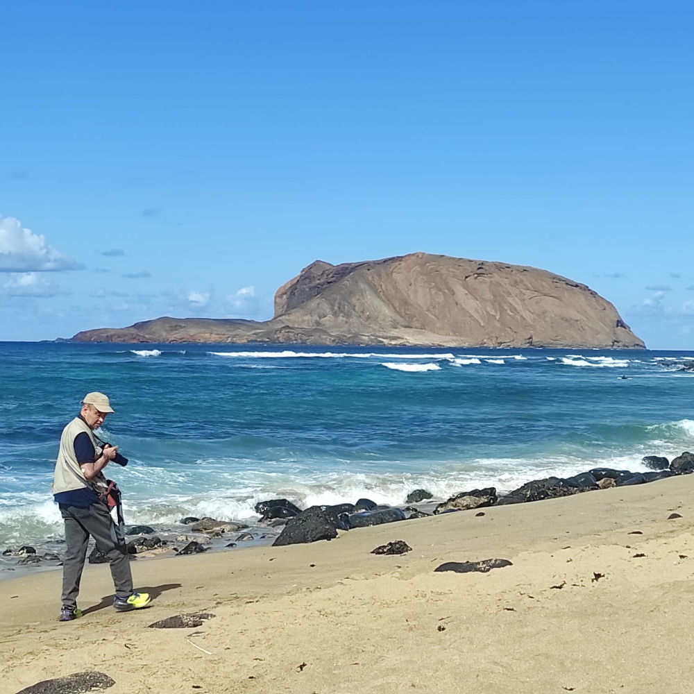 Isla de montaña clara desde la Graciosa