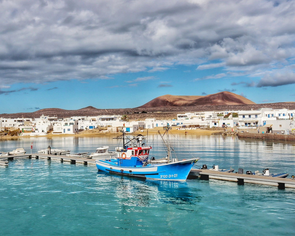La Caleta del Sebo en la Graciosa.