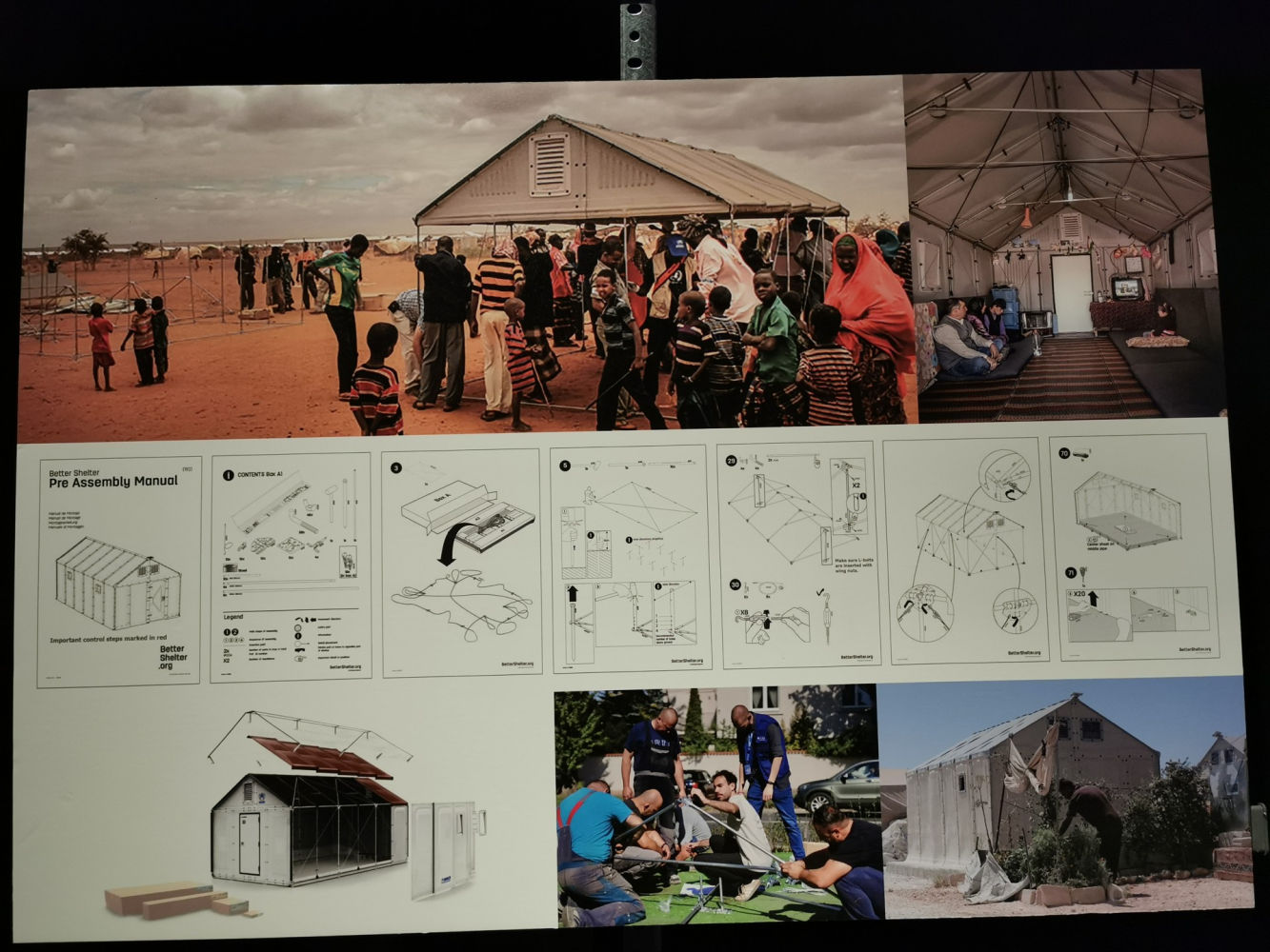 Panel expuesto en la muestra sobre Ikea y Vinçon.