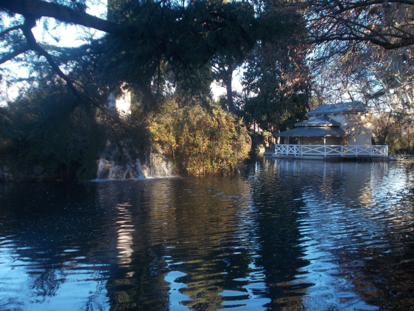El estanque de El Capricho.