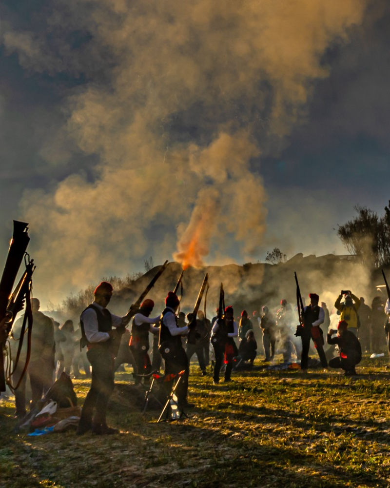 Humo, pólvora y fuego en la Festa del Pi.
