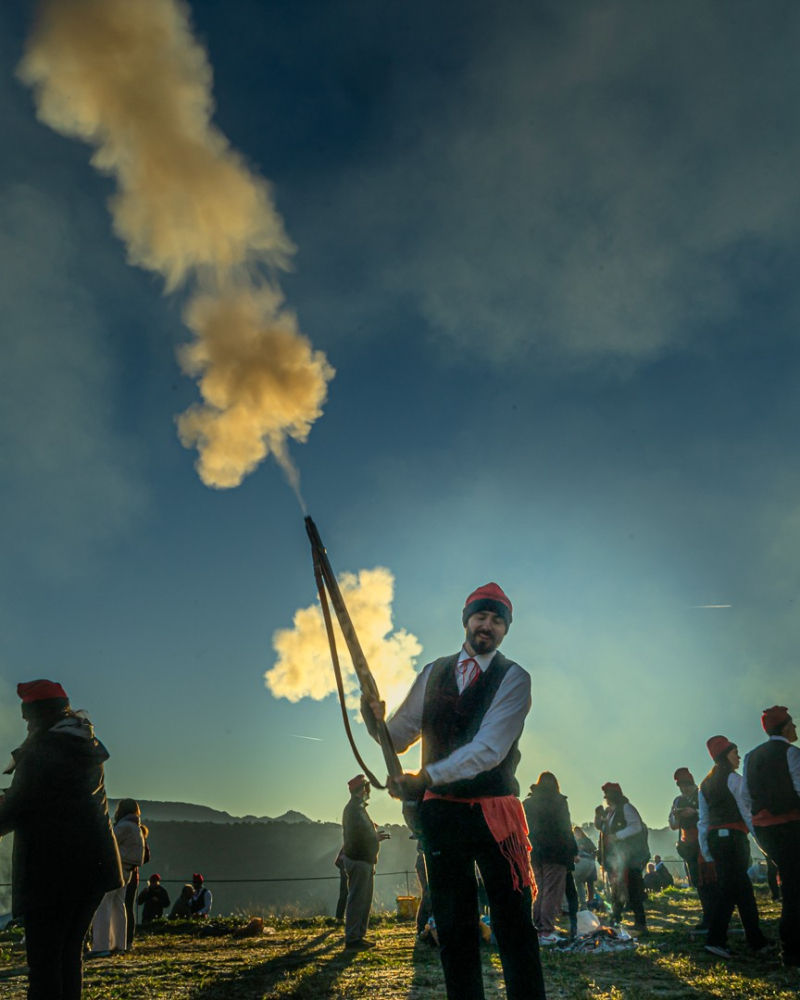 Humo en la Festa del Pi.