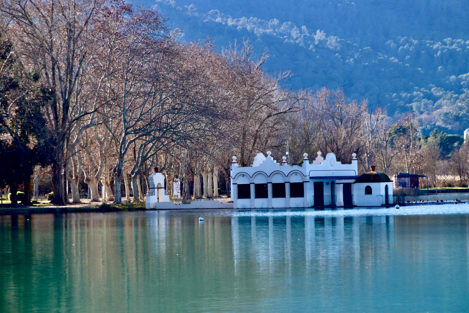 Banyoles en invierno.