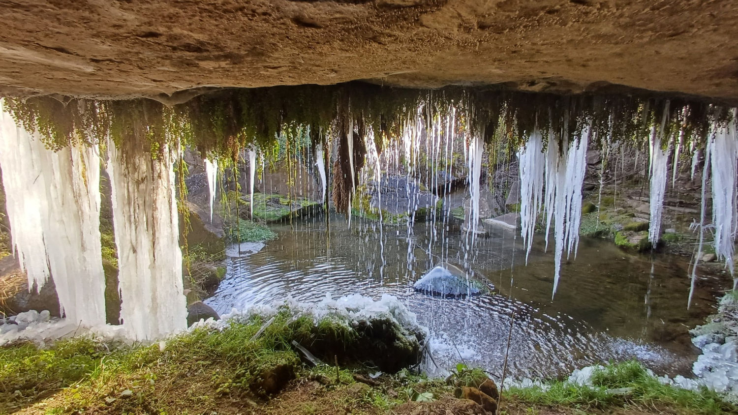 La riera de Clarà, en invierno.