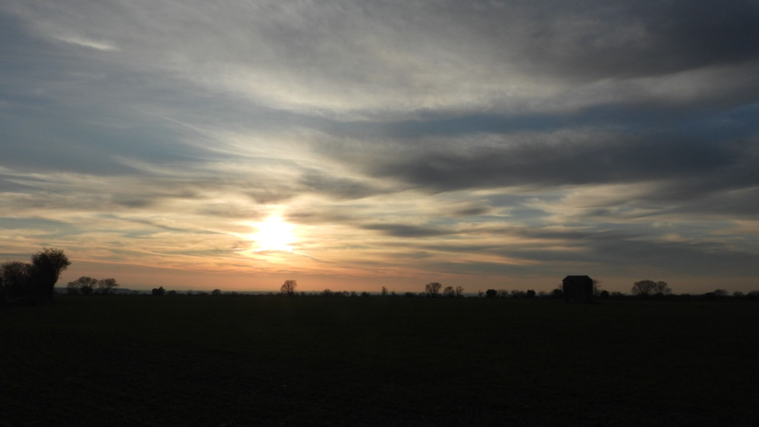 Atardecer en el campo de Ivorra.