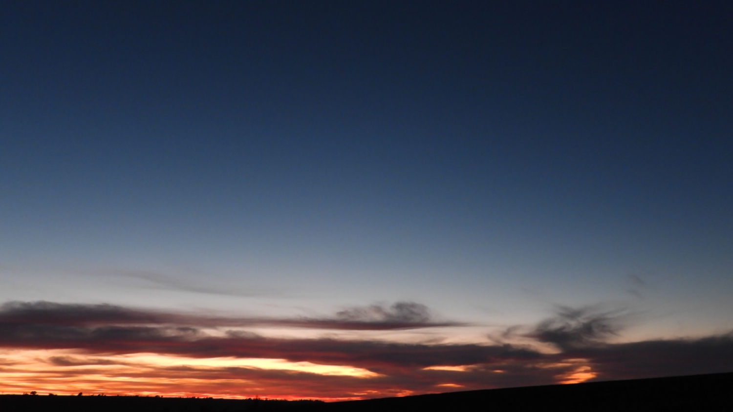 Puesta de sol en Ivorra.