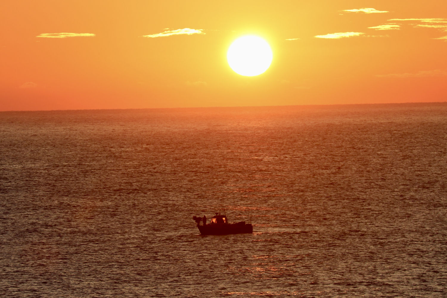 El amanecer de los pescadores de Llafranc.