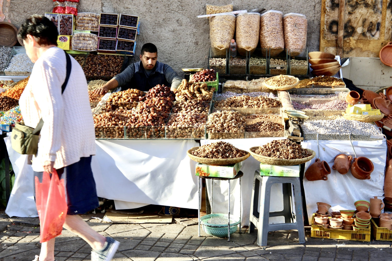Puestecito en Jemaa el-Fnaa.
