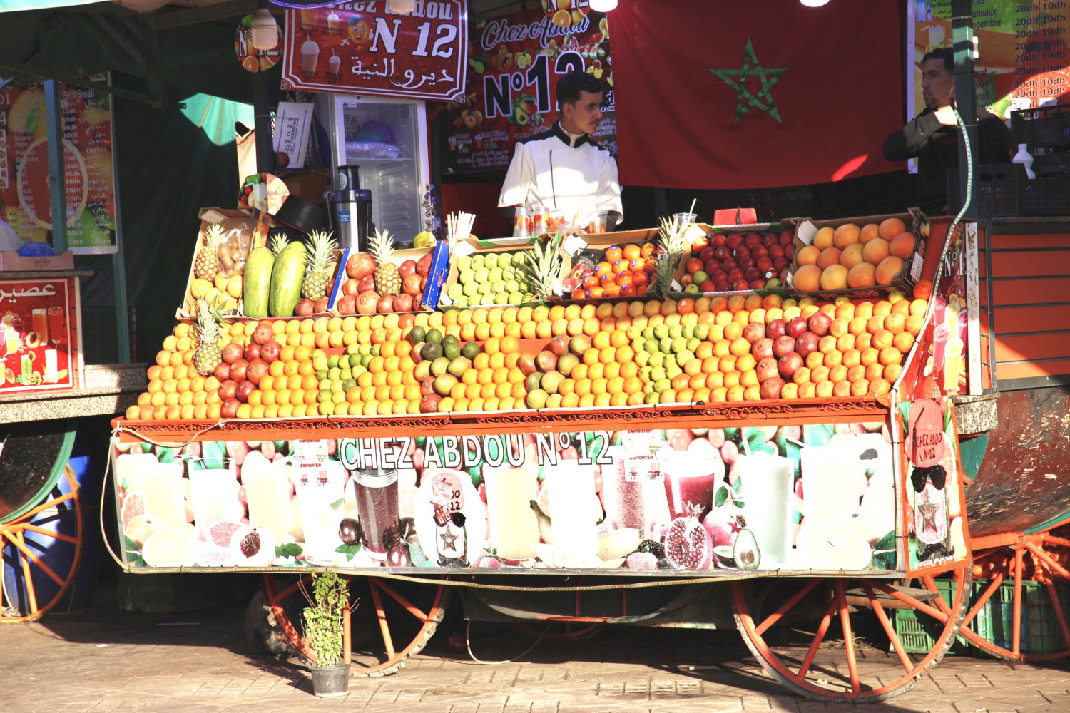 Vendedor de Jemaa el-Fnaa.