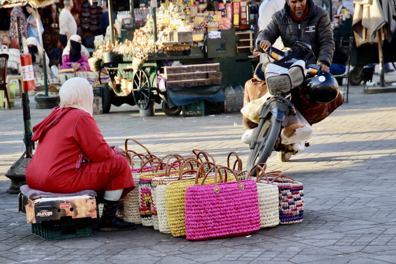 Puesto ambulante en la plaza Jemaa el-Fnaa.
