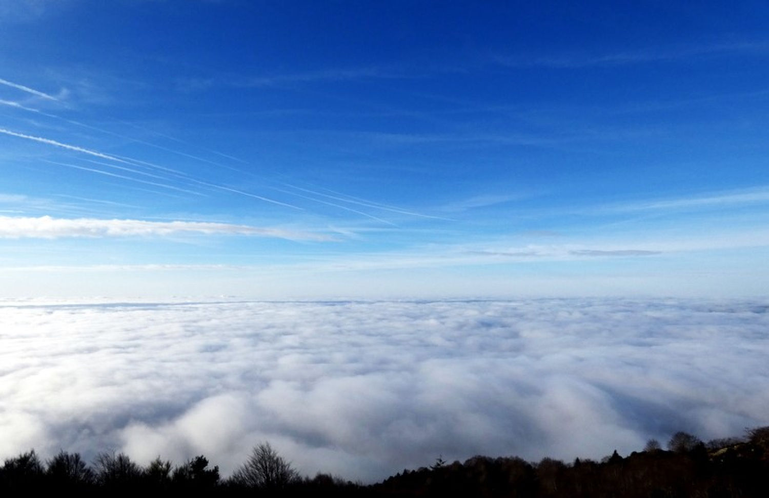 Gran mar de niebla desde el Turó de l'Home.