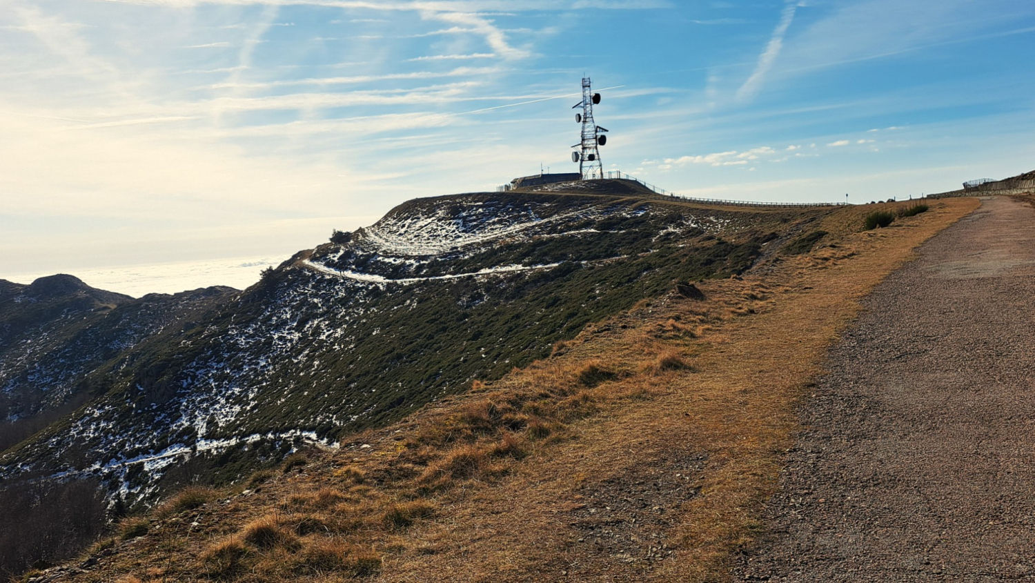 Vista del Turó de l'Home ya sin niebla.