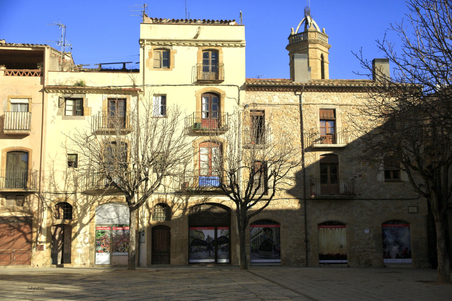 Plaza de la Bisbal d'Empordà.