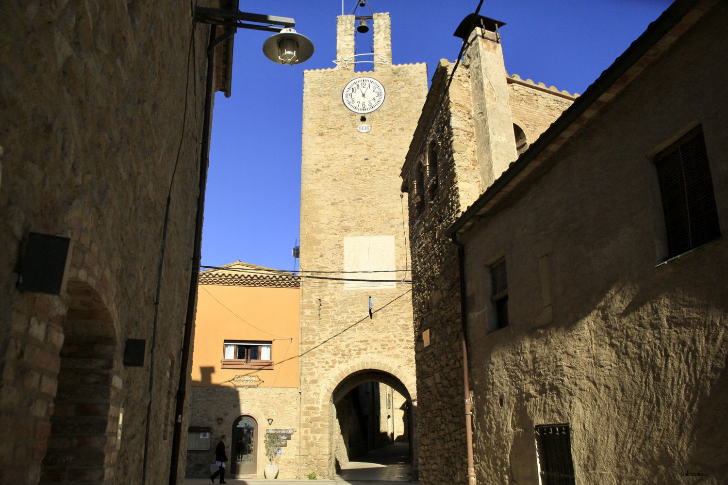 Vista de la torre de les Hores.