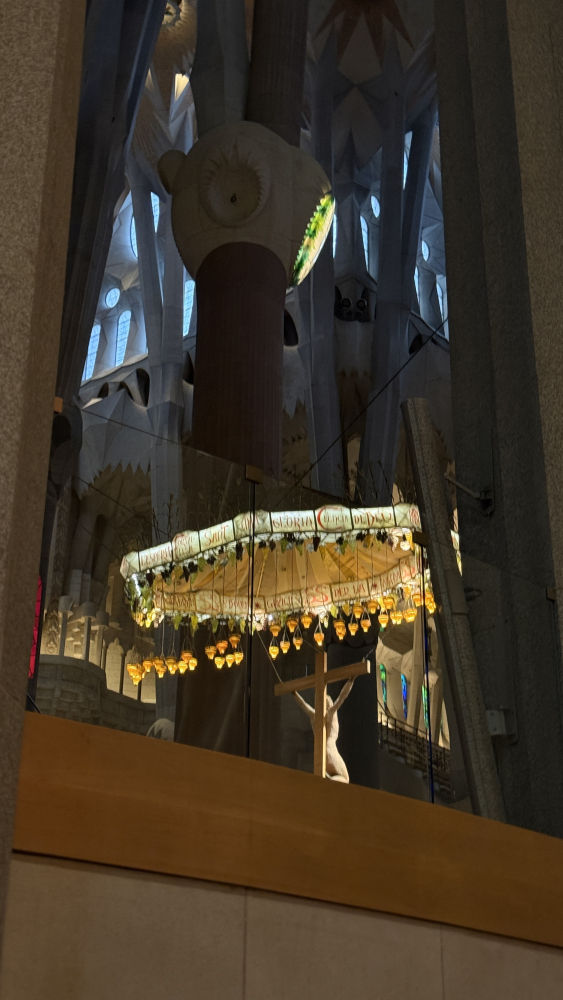 Interior de la Sagrada Familia.