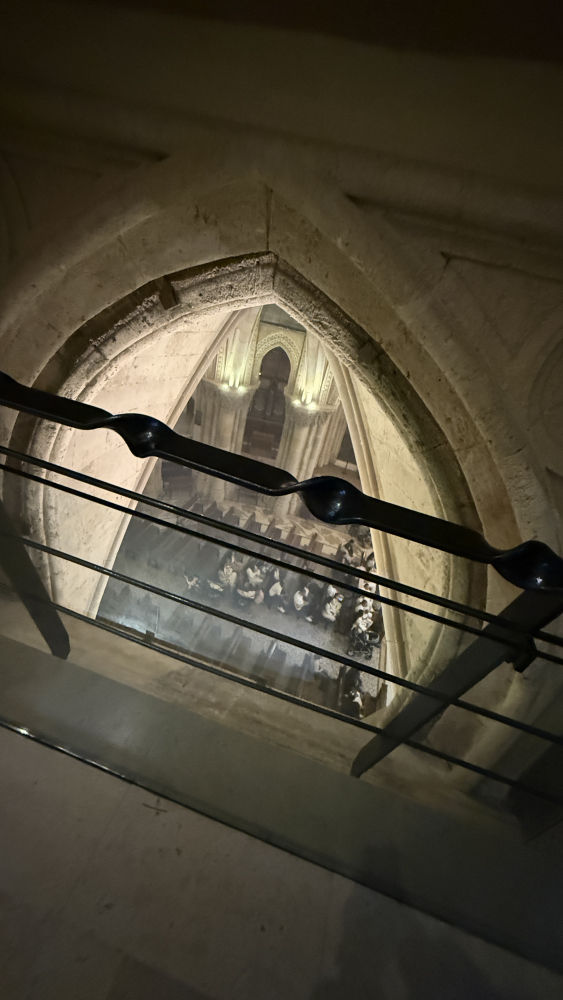 Perspectiva interior de la Sagrada Familia.