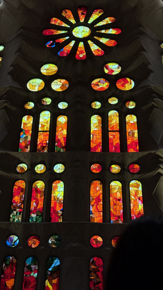 Vidrieras de la Sagrada Familia.