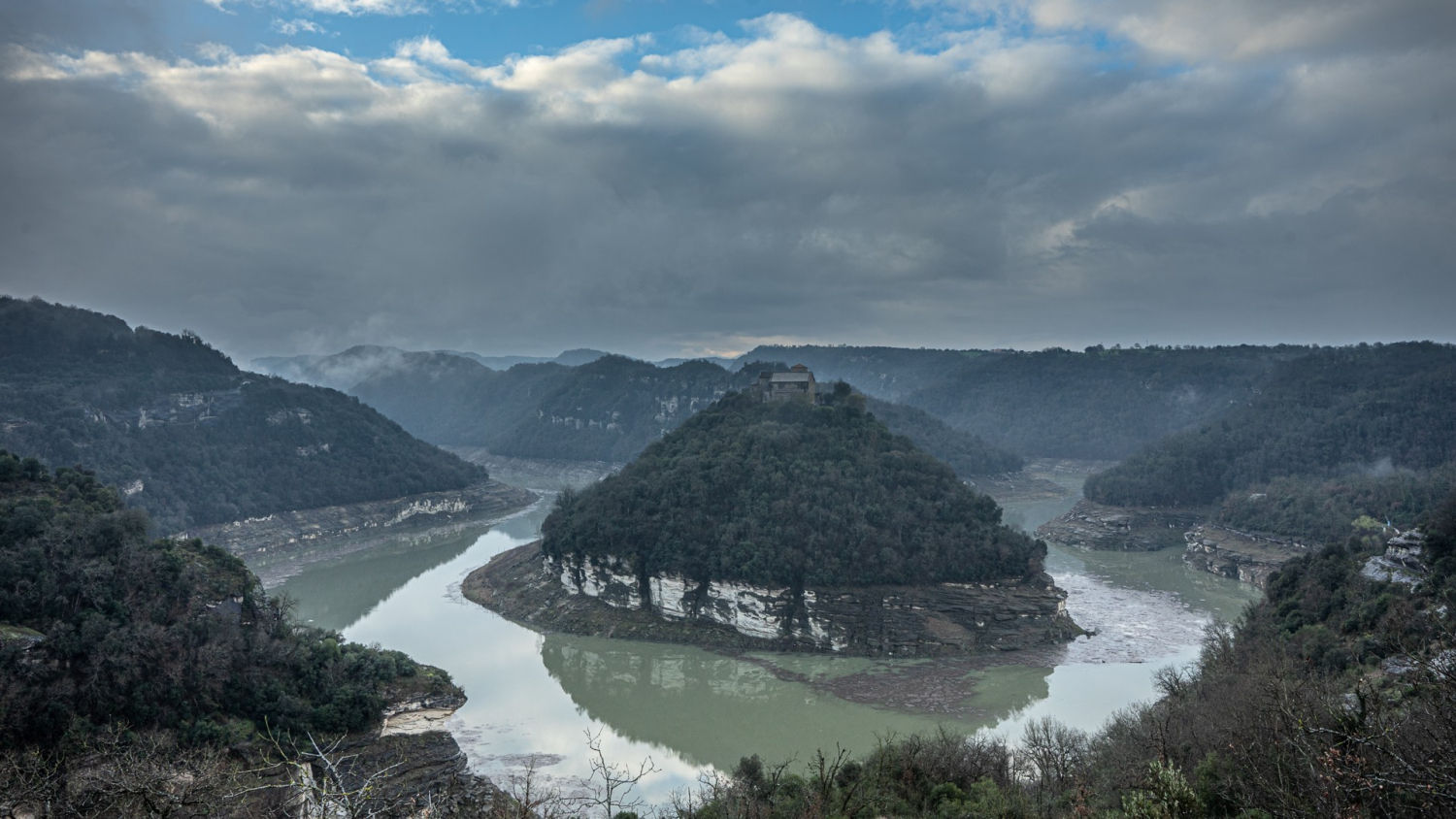 Meandro del Ter tras las lluvias.