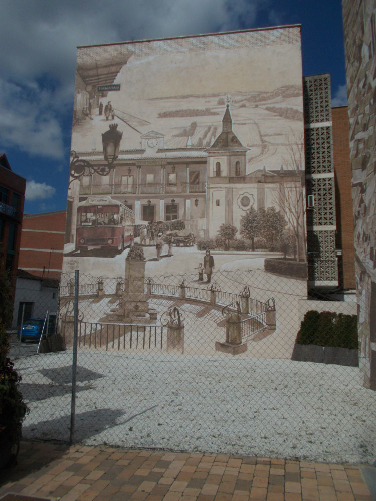 Mural nostálgico en Fuenlabrada.