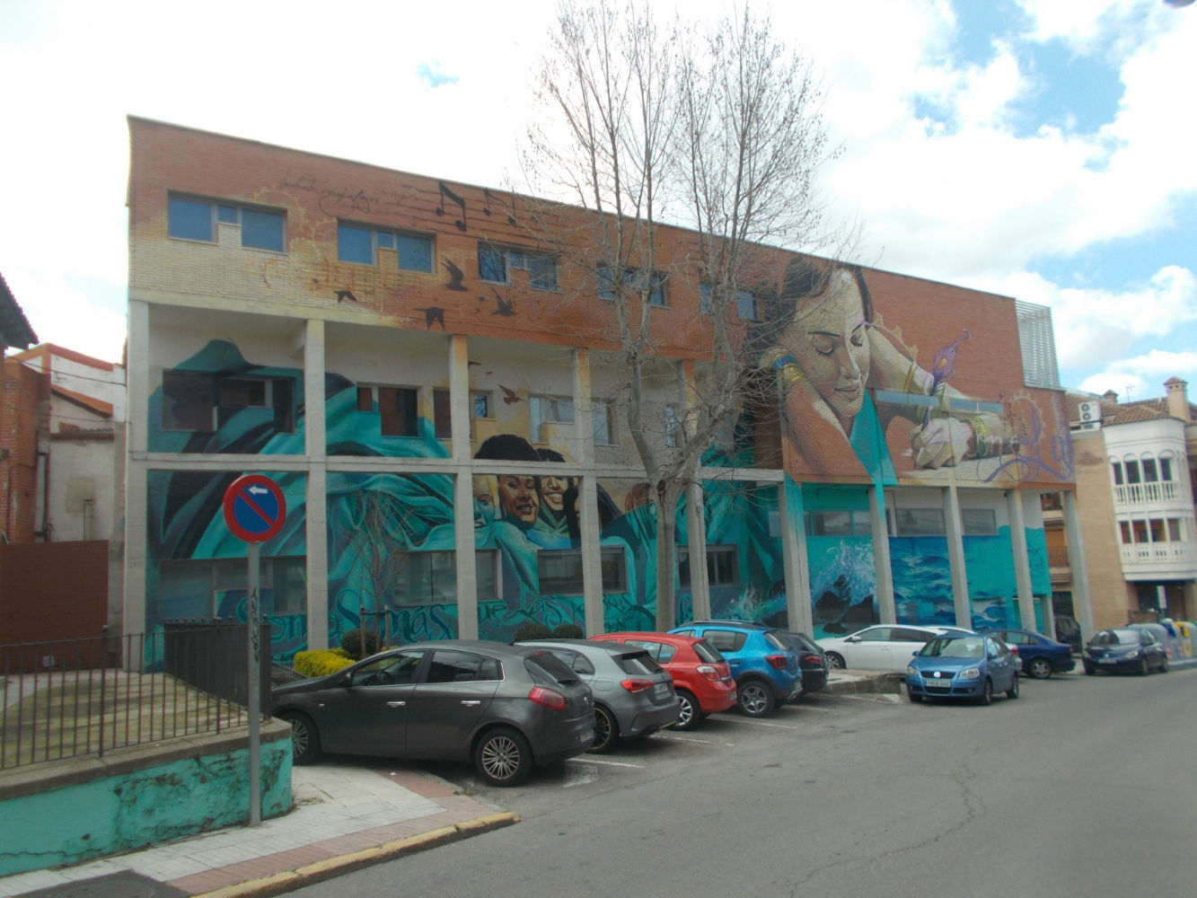 Mural integrado en la arquitetura.