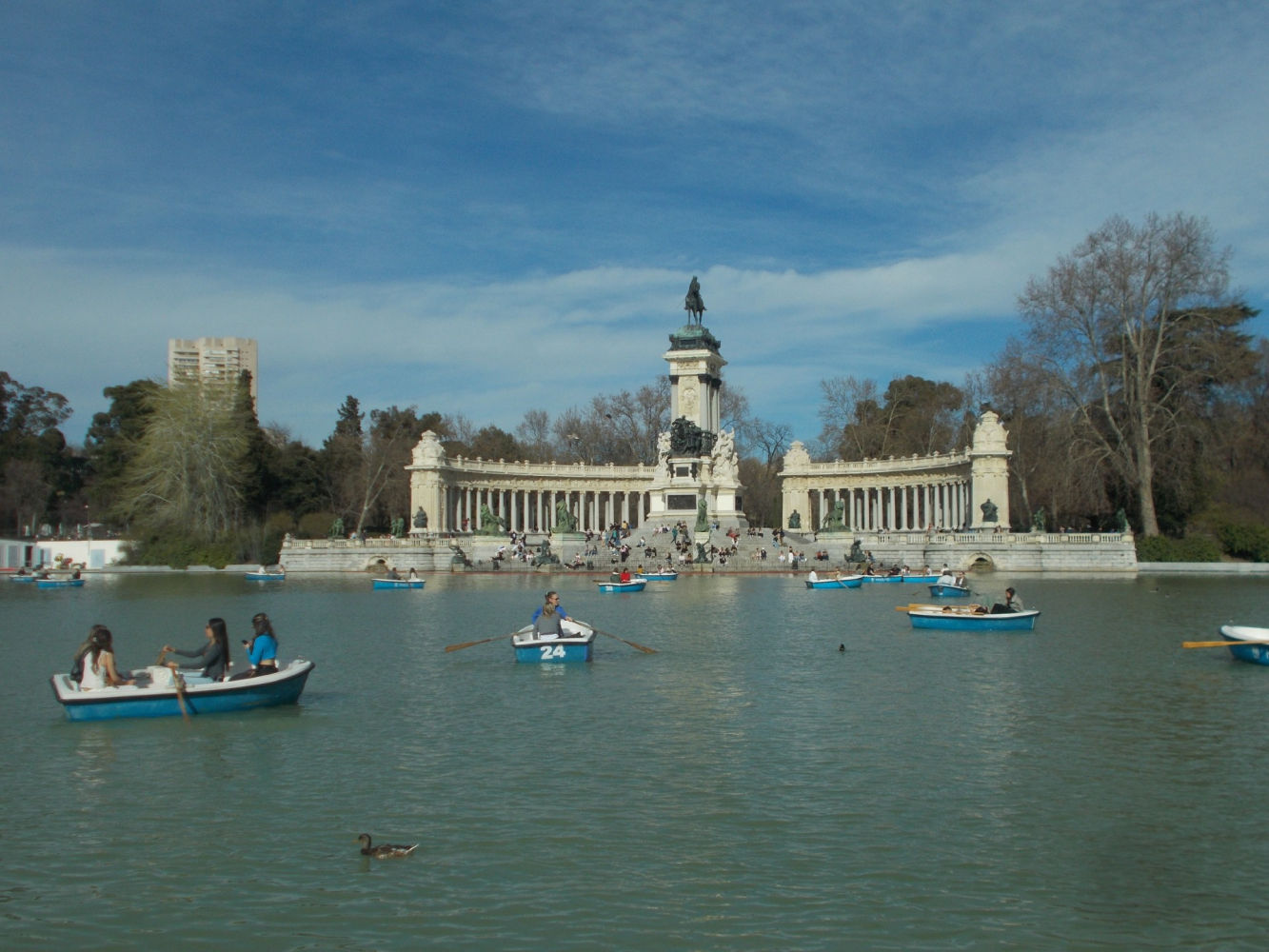 Primavera en el estanque de El Retiro.