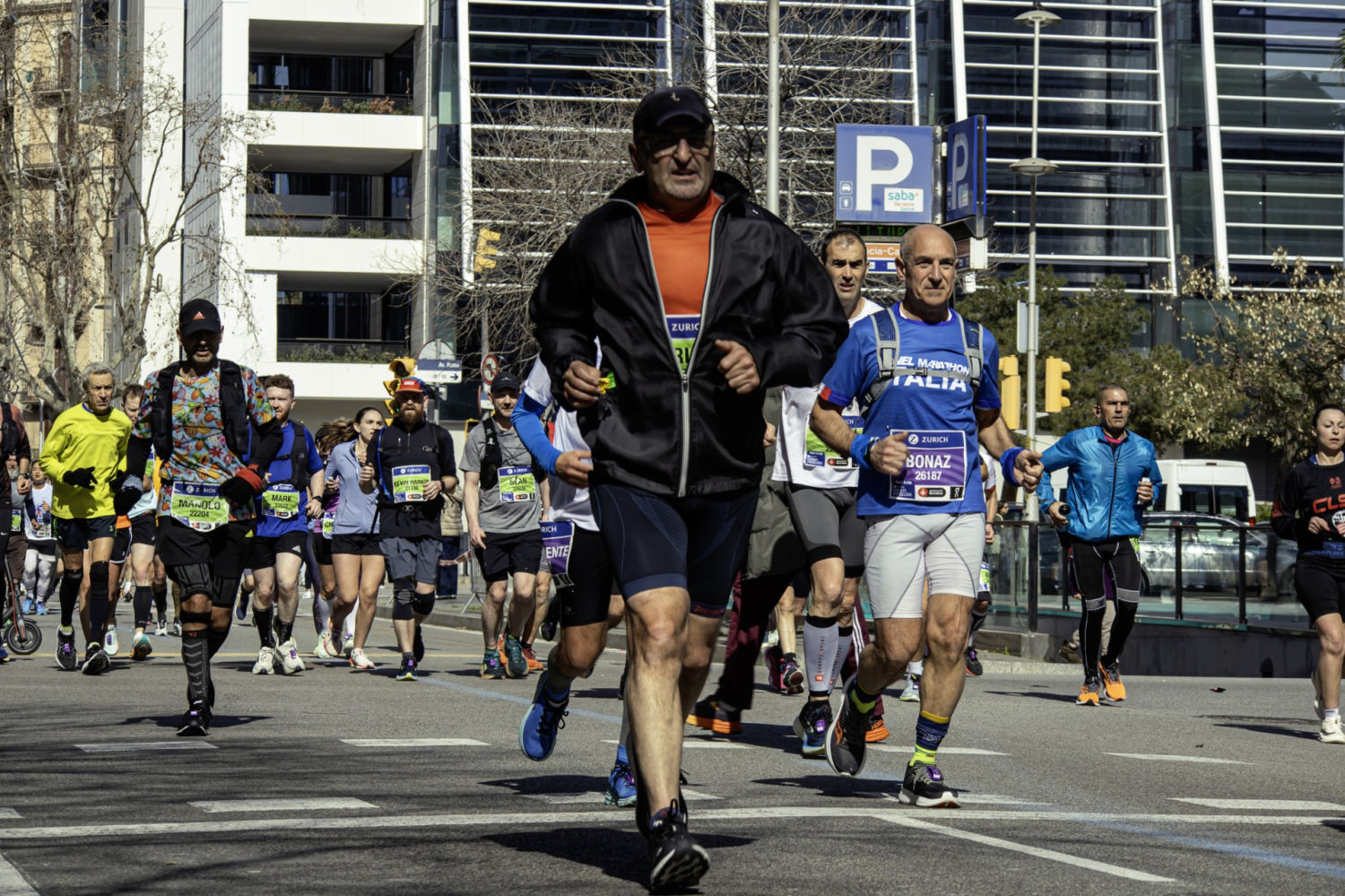 Maratón por las calles de Barcelona.