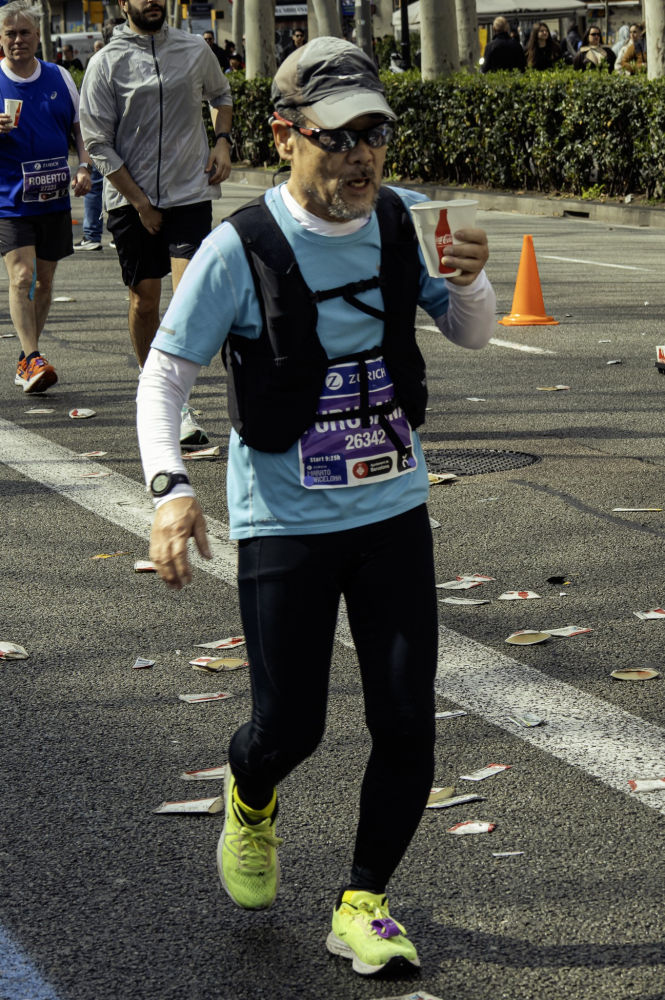 Corredor en acción.