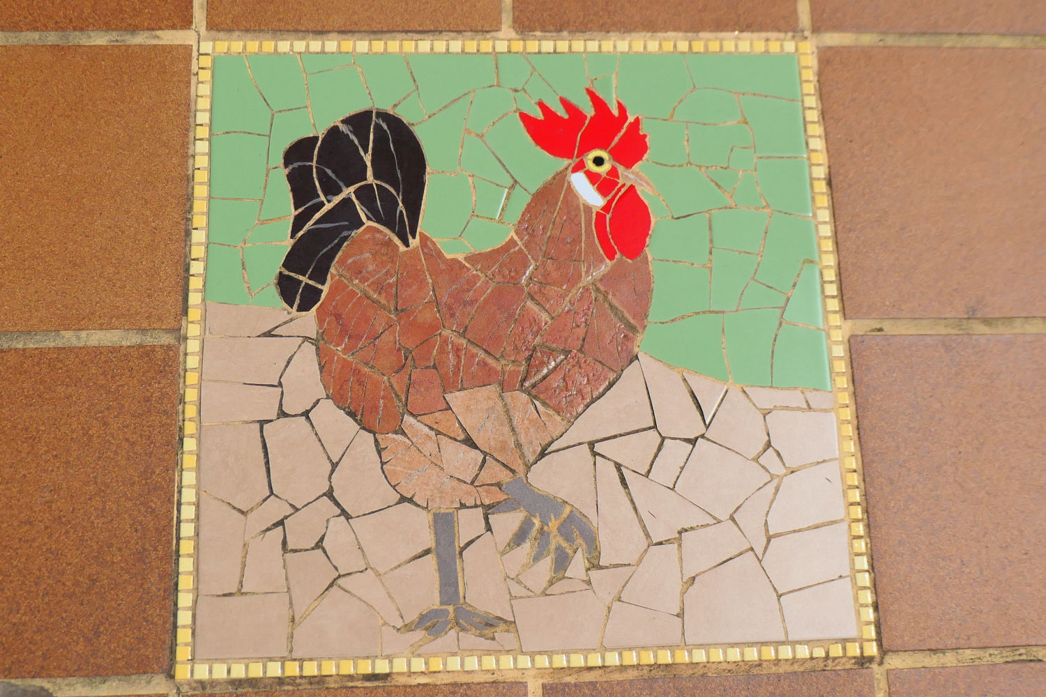 Detalle de la gallina.