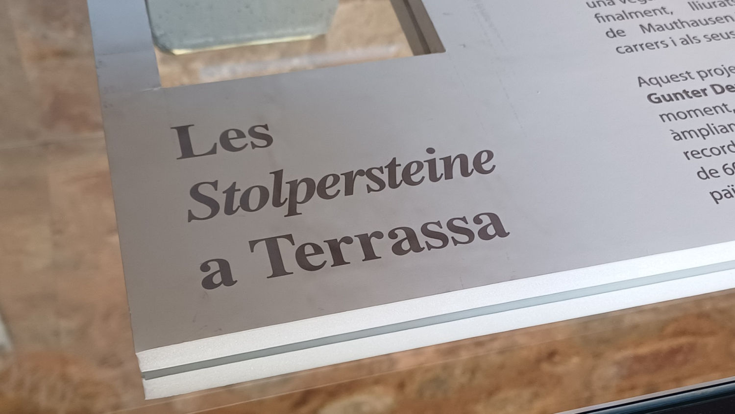 Stolpersteine de Terrassa.