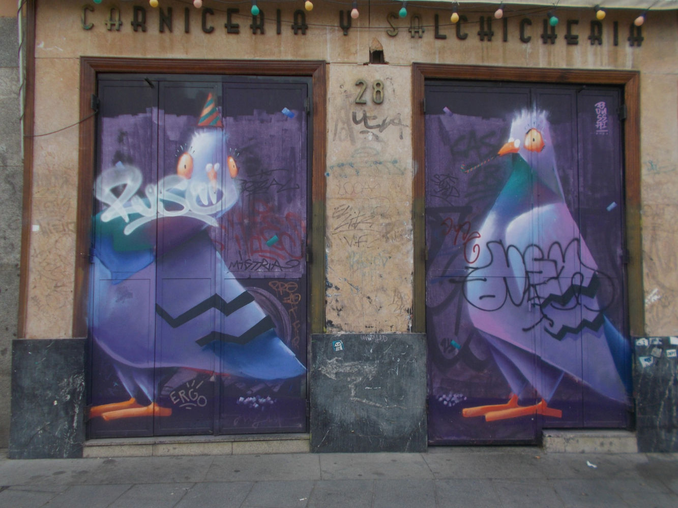 Palomas artísticas.