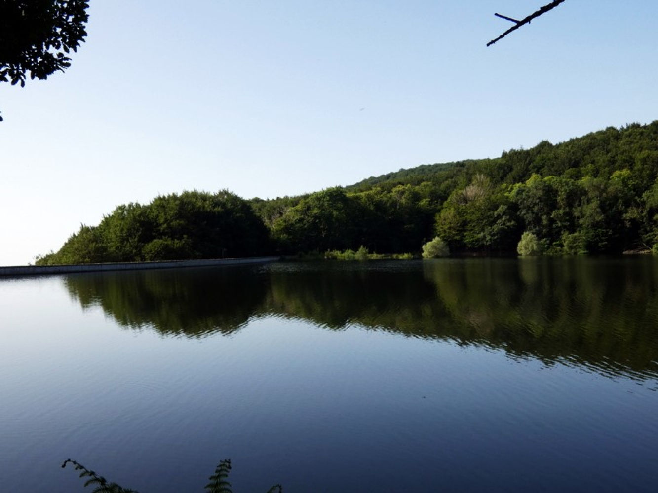 Embalse de Santa Fe del Montseny.
