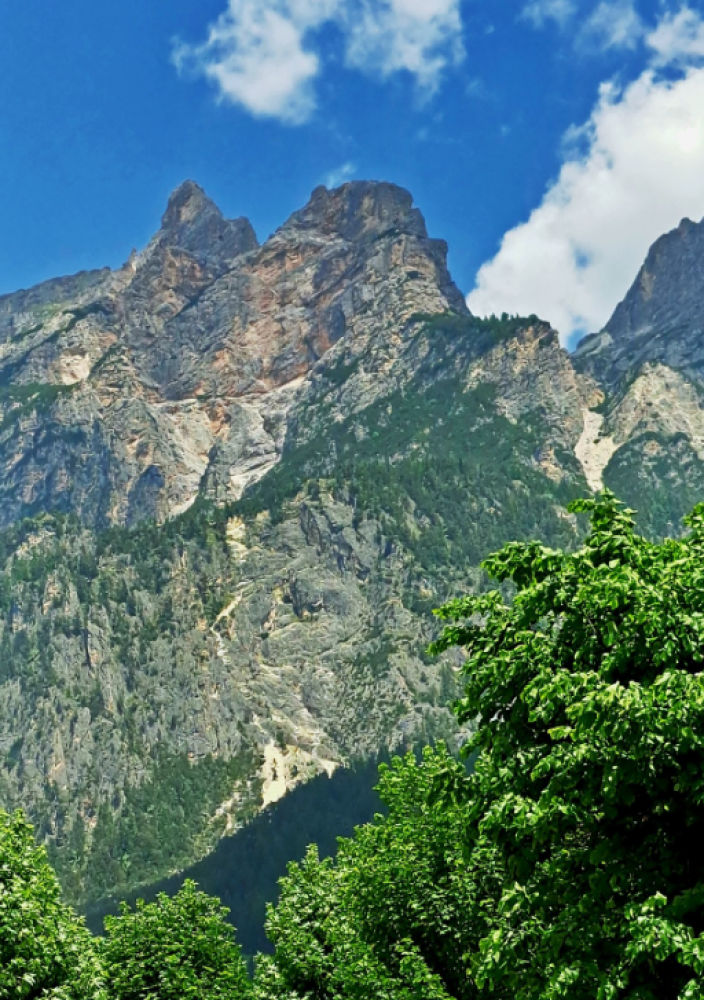 La verticalidad de las Dolomitas.