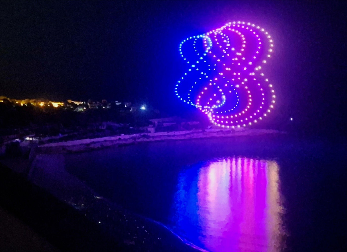 Espectáculo de luz y color.