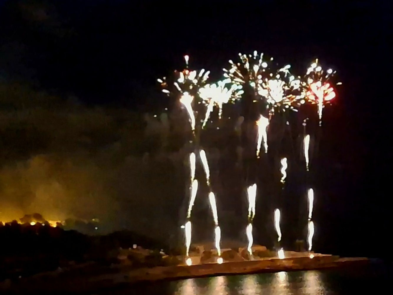 Fuegos artificiales de Tarragona.