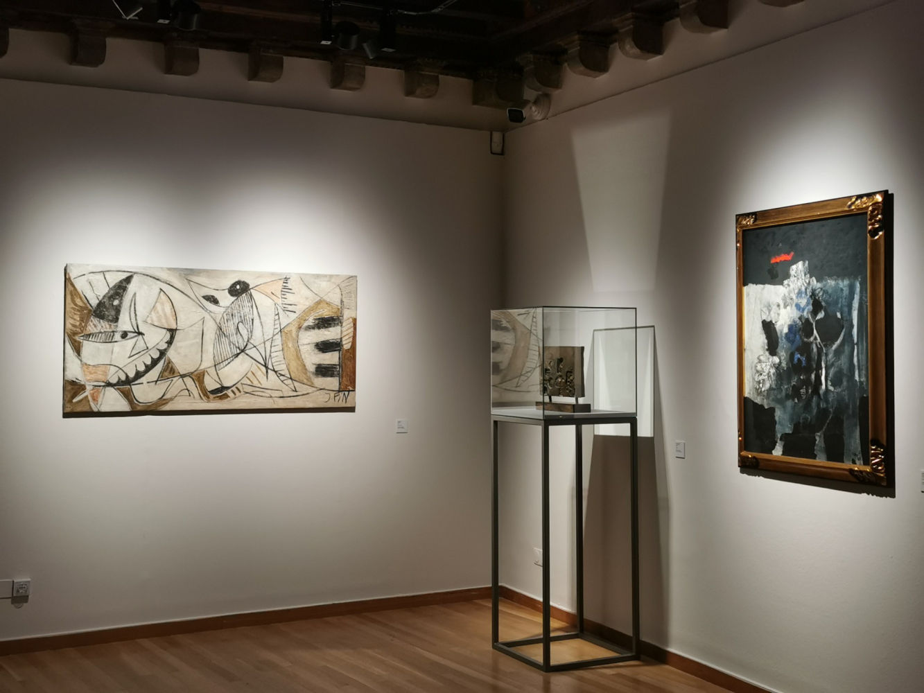 Piezas expuestas en el Museu d'Art de Girona.