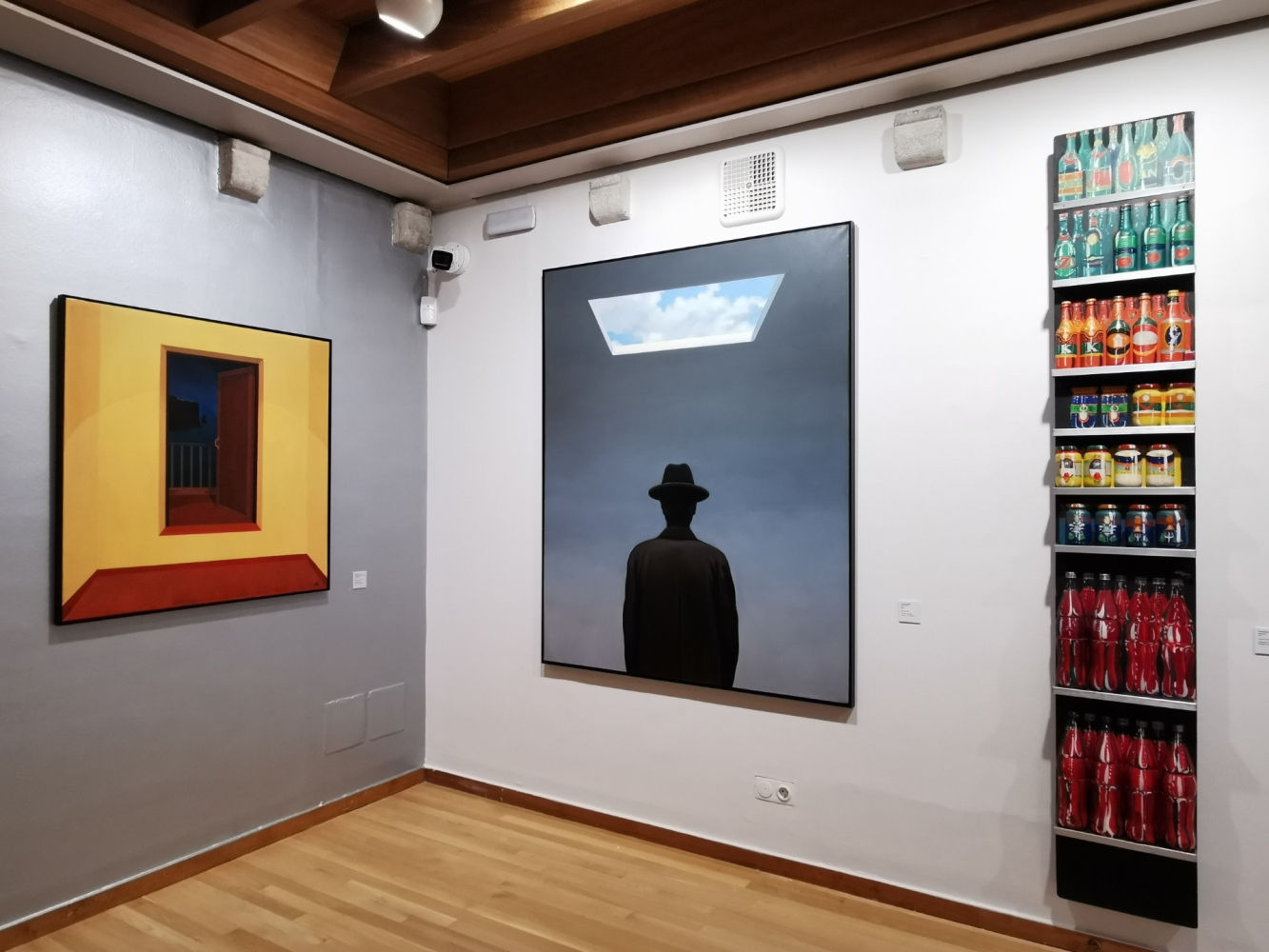 Obras expuestas en el Museu d'Art de Girona.