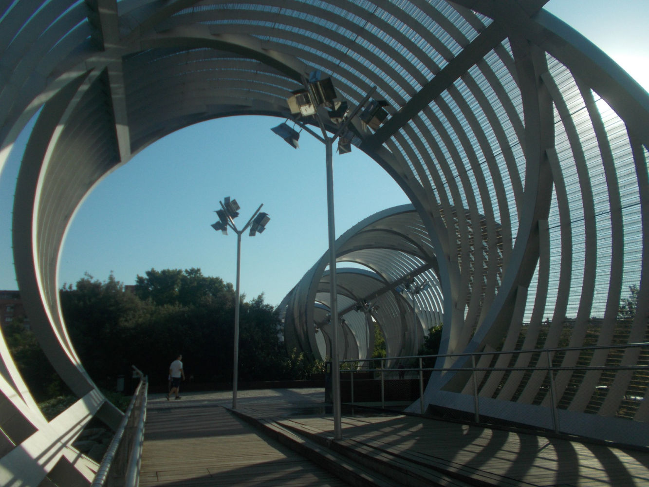 Un extremo del Puente de Perrault.