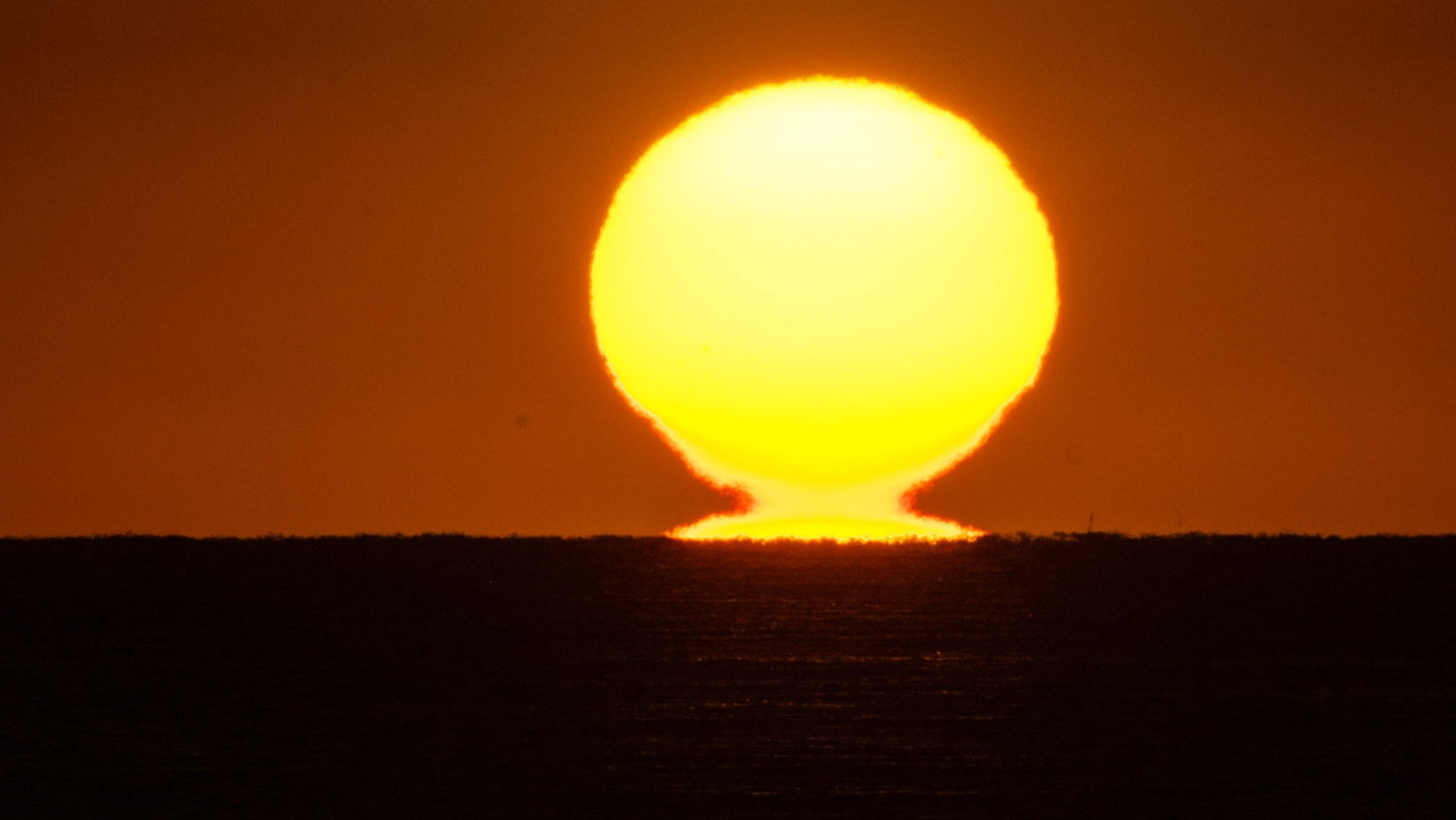 Efecto omega visto desde El Portitxol.