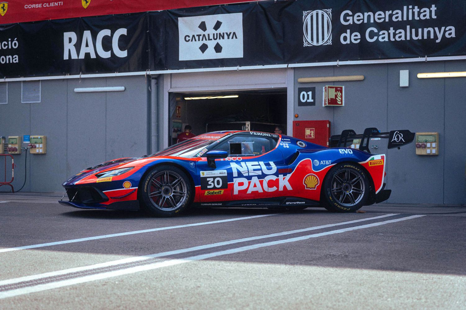 Coche participante en el Ferrari Challenge Europe.