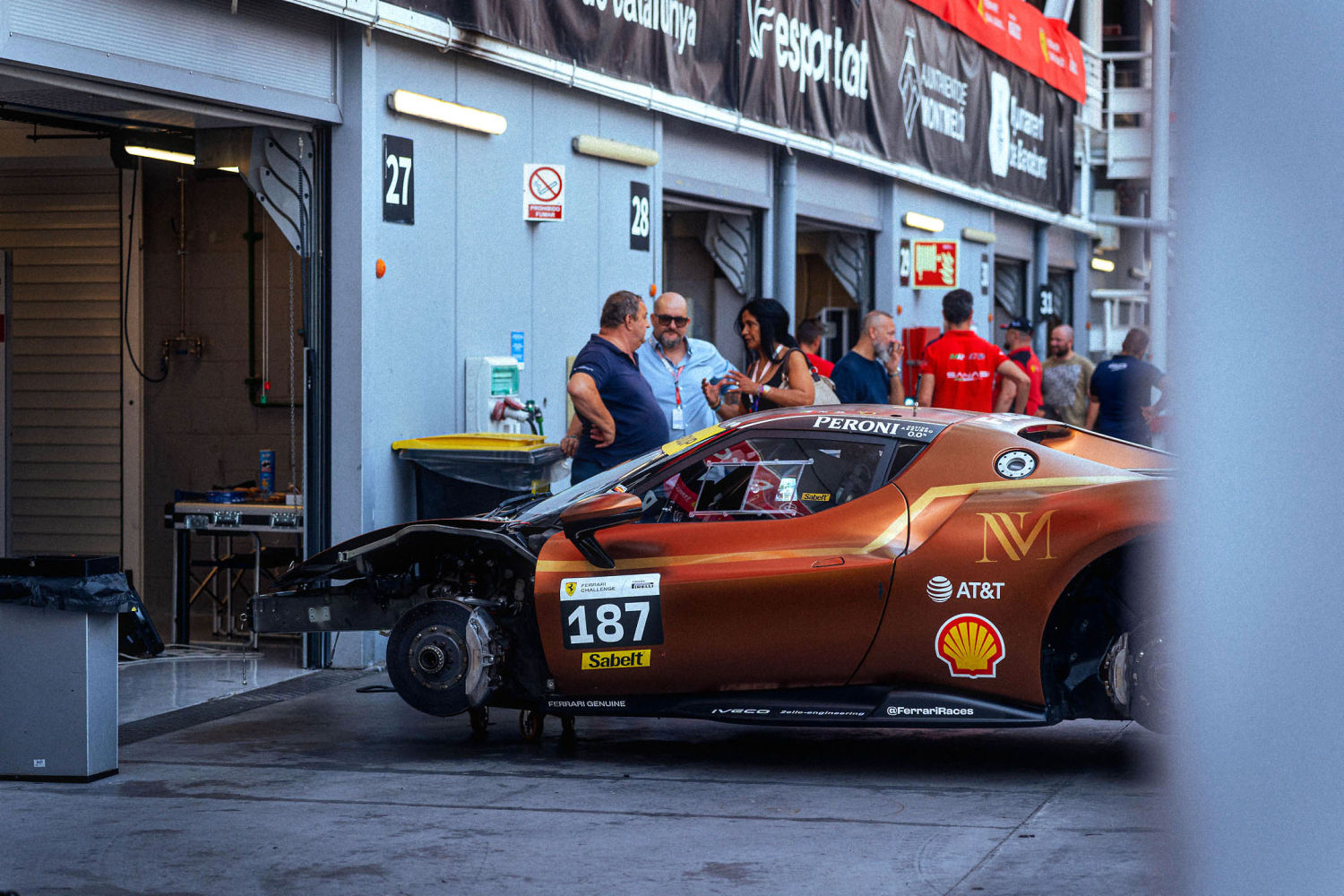Ambiente en Montmeló.
