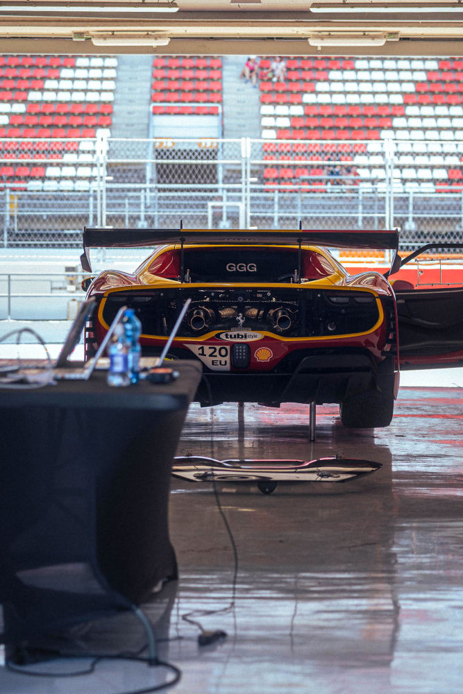 Coche participante en el Ferrari Challenge Europe en Montmeló.