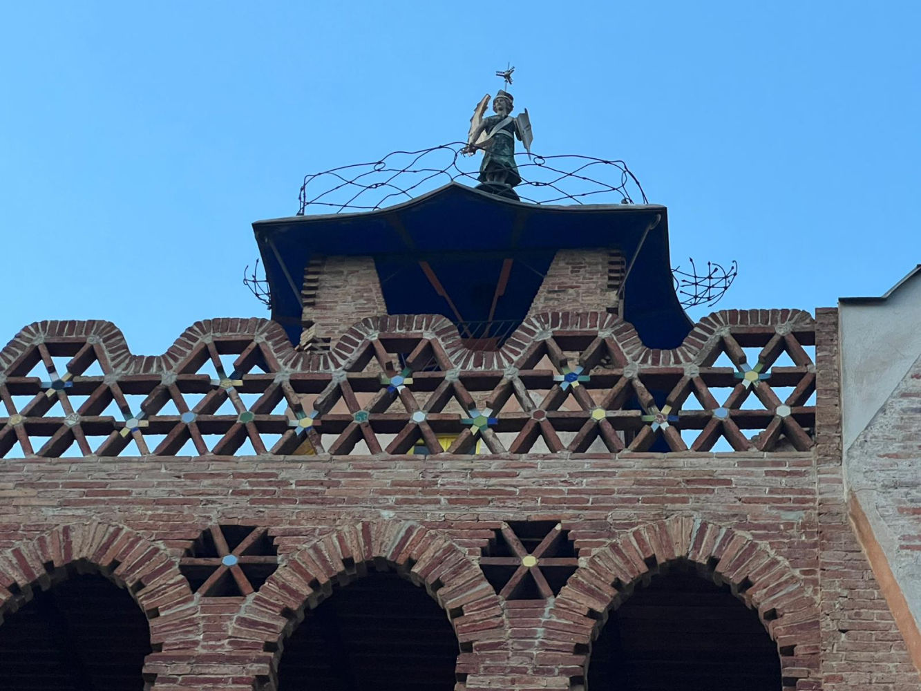 Detalle de la Casa Bofarull en Els Pallaresos.