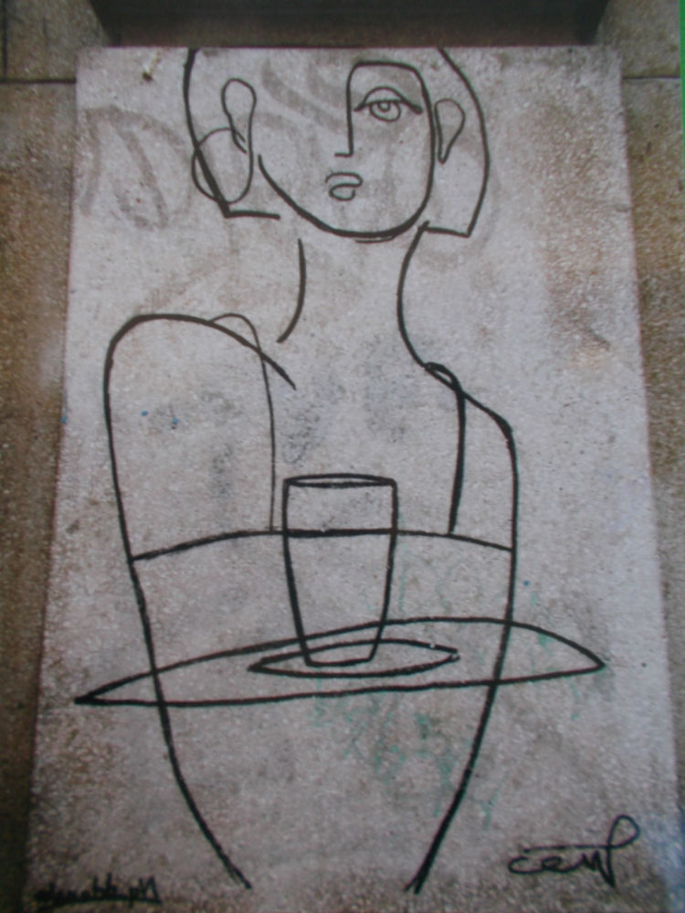 Detalle de otra mujer protagonista en Malasaña.