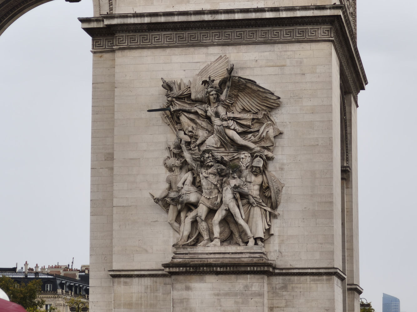 Detalle del Arco del Triunfo (zoom).