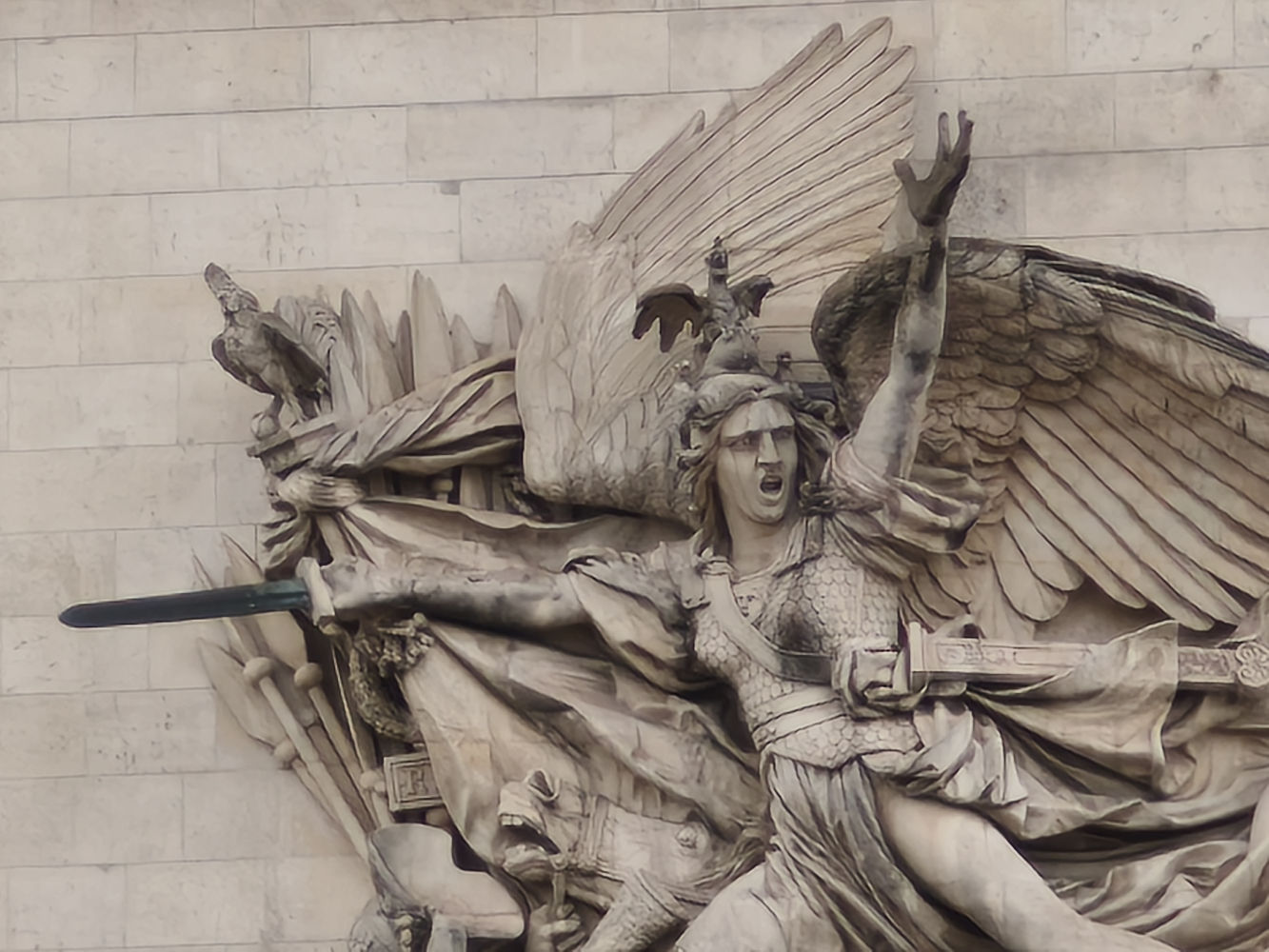 Detalle del Arco del Triunfo (con más zoom).