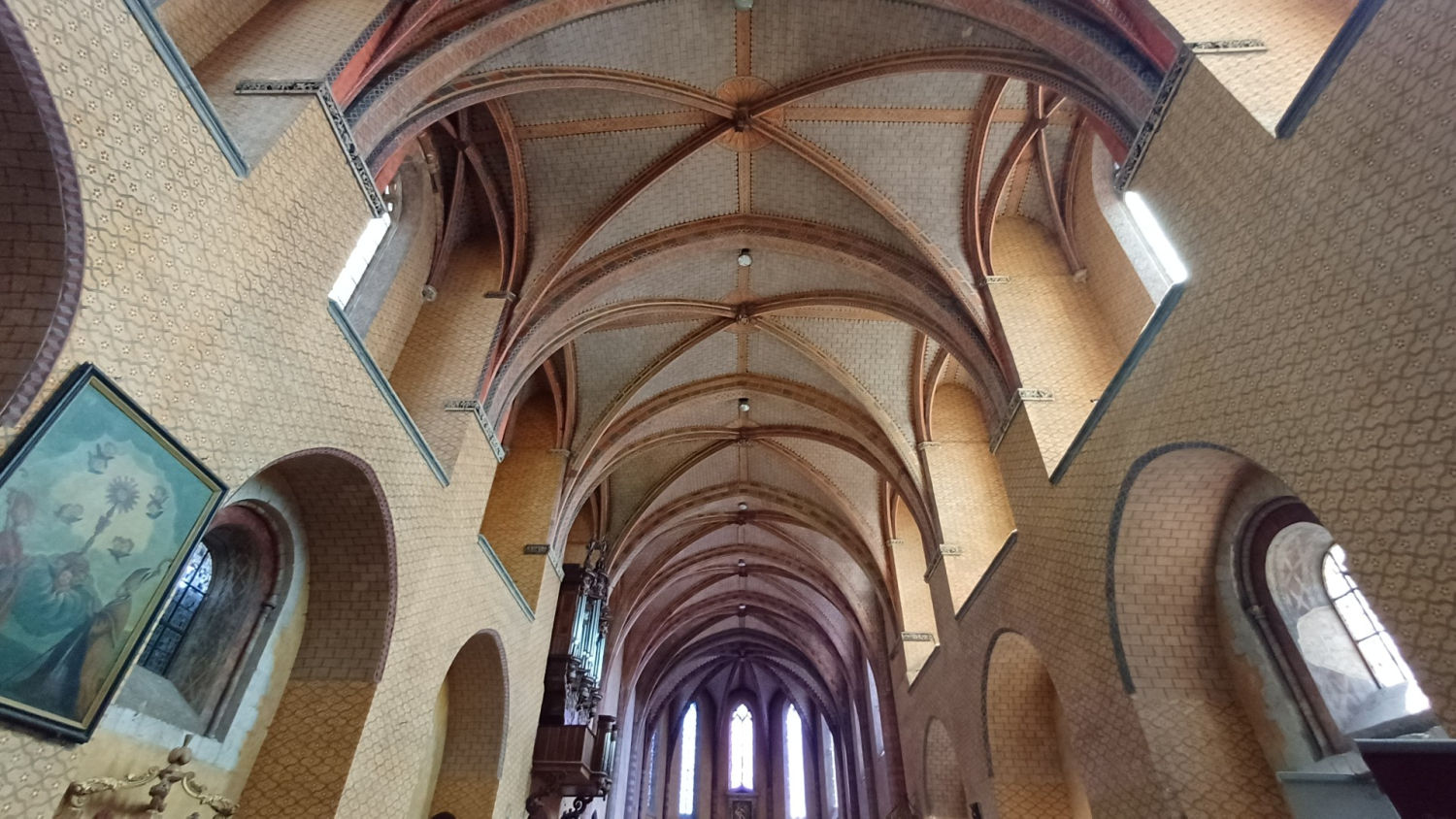 Interior de la Abadía de Saint Pierre de Moissac.
