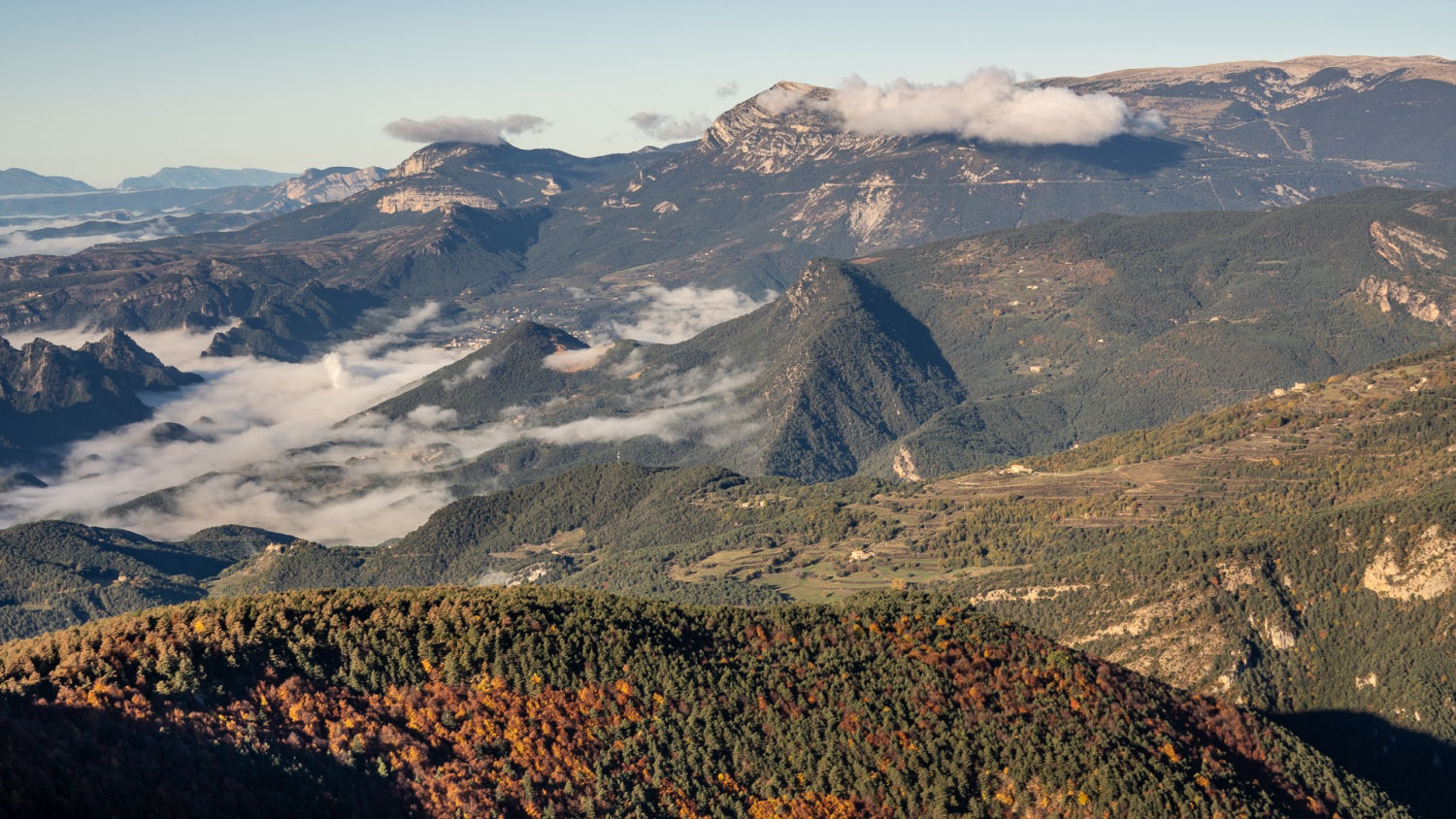 Vistas de montaña en el Berguedà.