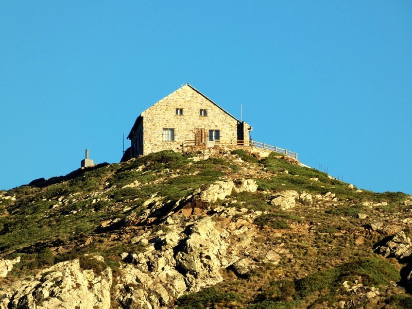 En la cima del Turó de l'Home.