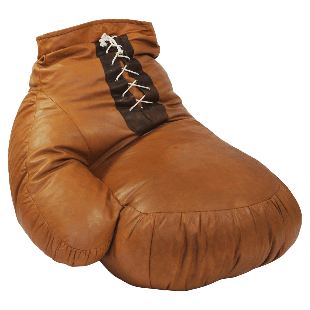 Icónica silla con forma de guante de boxeo creada en los años setenta  por Susi y Ueli Berger para Sede, conocida por su lujosa artesanía en piel. Hecha en piel de alta calidad color